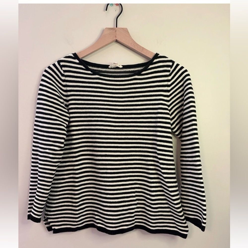 Women’s Eileen Fisher Organic Cotton Chenille Stripe Pullover size S